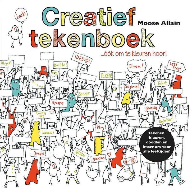 Creatief tekenboek 9789043918046 Moose Allain, Livres, Loisirs & Temps libre, Envoi