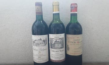 1985 Château Belgrave, 1982 Château Olivier & 1973 Château, Verzamelen, Nieuw