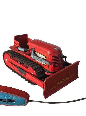 Zeldzame Arnold Goliath 6900 - Blikken Bulldozer met