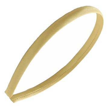 Fako Fashion - Diadeem - Satijn - 10mm - Champagne, Verzenden