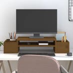 vidaXL Monitorstandaard 70x27,5x15 cm massief grenenhout, Computers en Software, Verzenden, Nieuw