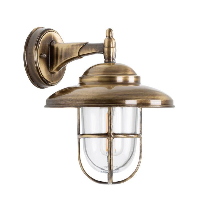 Scheepslampen & Maritiem Monte Muurlamp Brons, Jardin & Terrasse, Éclairage extérieur, Envoi