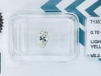 1 pcs Diamant (Natuurlijk gekleurd) - 0.70 ct - Markies -, Nieuw