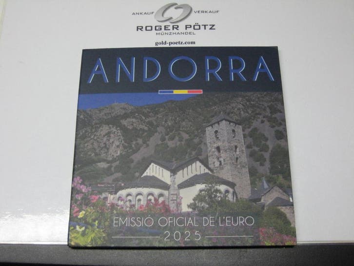 Andorra 3,88 Euro 2025 Kms im Originalfolder st nur 7 000..., Postzegels en Munten, Munten | Europa | Euromunten, België, Verzenden