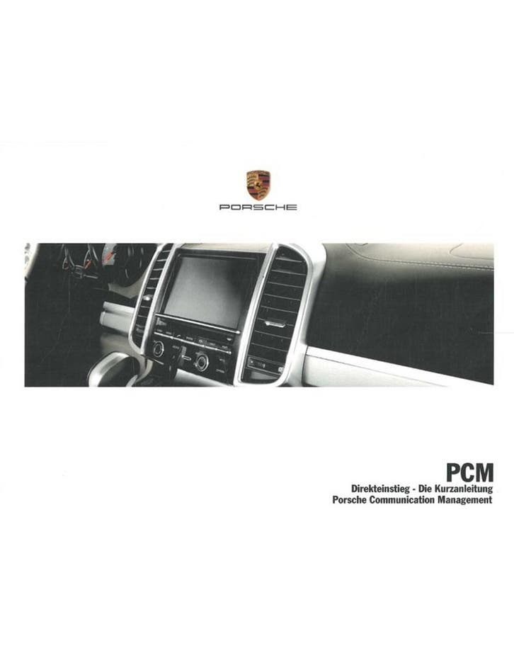 2015 PORSCHE PCM VERKORT INSTRUCTIEBOEKJE DUITS, Autos : Divers, Modes d'emploi & Notices d'utilisation