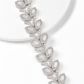 Tennis armband - 14 karaat Witgoud - 13.33ct. tw. Diamant