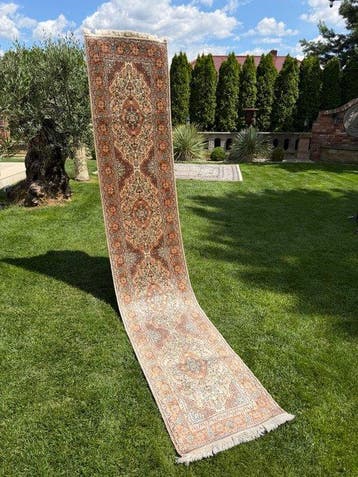 Top Goum zijden loper - Tapijt - 335 cm - 62 cm, Nieuw