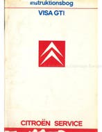 1986 CITROËN VISA GTI INSTRUCTIEBOEKJE DEENS