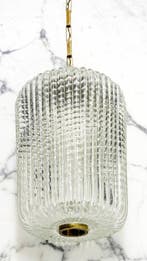 Archimede Seguso - Plafonnier suspendu - Laiton doré, Verre