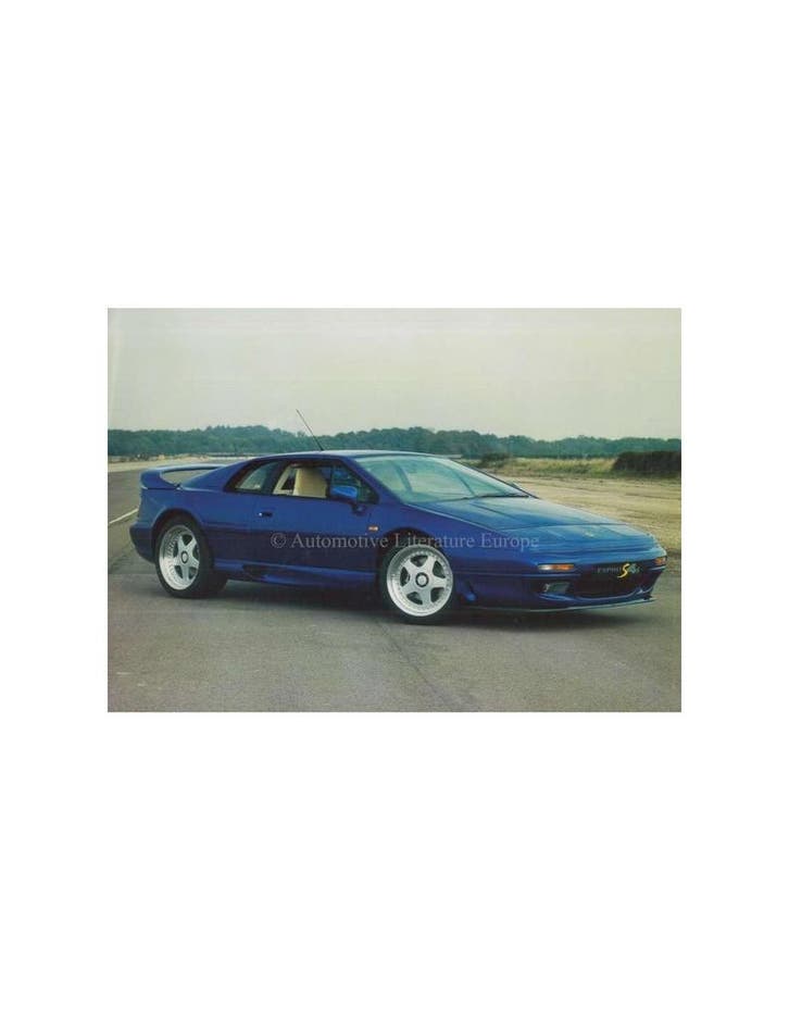 1995 LOTUS ESPRIT S4S LEAFLET ENGELS, Boeken, Auto's | Folders en Tijdschriften, Ophalen of Verzenden