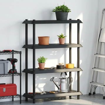 vidaXL Plankenunit 4-laags 100 x 40 x 136,5 cm PP, Verzenden