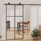 vidaXL Schuifdeur met beslag 102x205 cm aluminium en, Doe-het-zelf en Bouw, Deuren en Vliegenramen, Verzenden, Nieuw