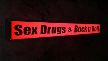 Amsterdam Red-lights Sex Drugs & Rock n Roll (deur) licht