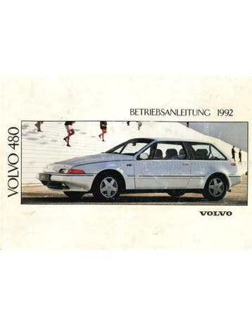 1992 VOLVO 480 INSTRUCTIEBOEKJE DUITS