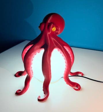 Tafellamp - Plastic - octopus