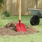 vidaXL Schep Hoofd 4 pcs Rood 32 x 24,5 cm Gepoedercoat, Tuin en Terras, Verzenden, Nieuw