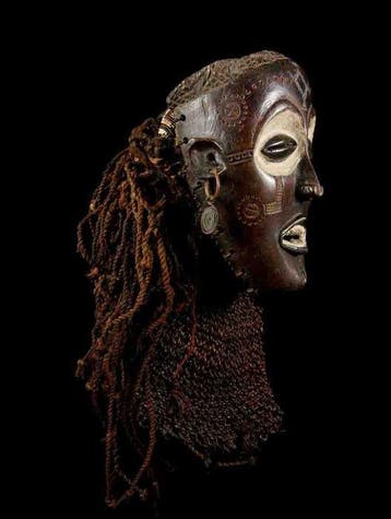 Enfant du Masque - Chokwe - Angola, Kongo, Sambia, Antiquités & Art