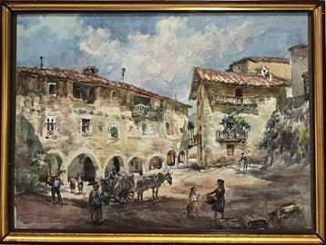 Beryl Victoria Teresa Davies (1916-1997) - La plaza del