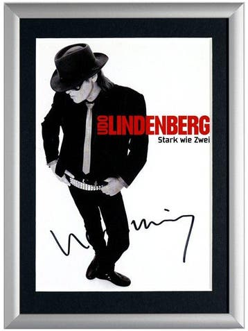 Udo Lindenberg (1946) - Stark wie Zwei - signiert - gerahmt