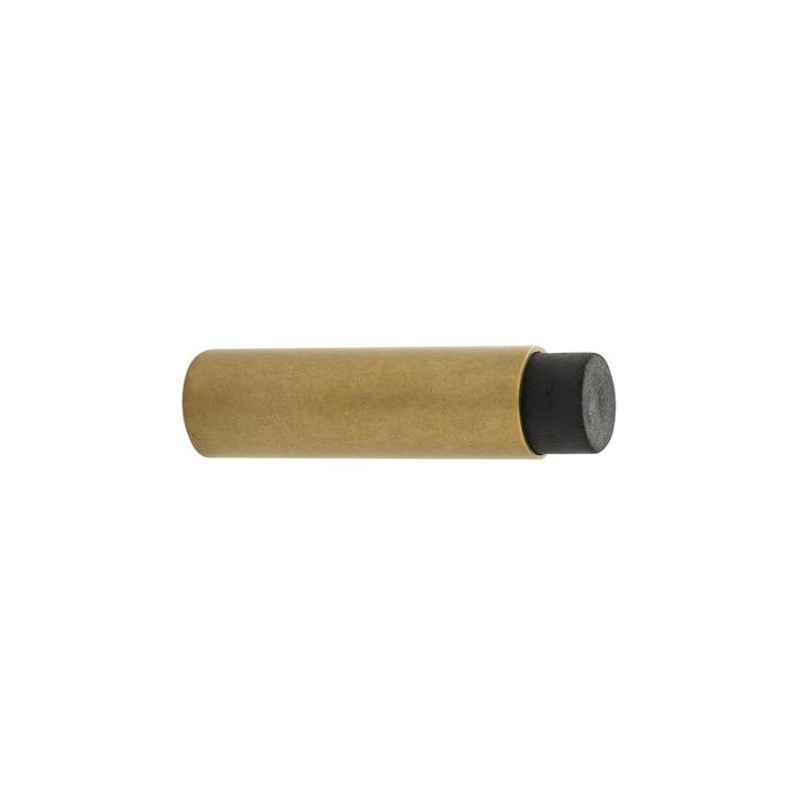 Deurstopper wandmontage 80x22mm getrommeld messing - muur..., Doe-het-zelf en Bouw, Hang- en Sluitwerk, Overige typen, Nieuw, Koper of Messing