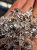 Natuurlijk Ingesloten Herkimer-kwarts Kristalpartij –, Verzamelen, Mineralen en Fossielen