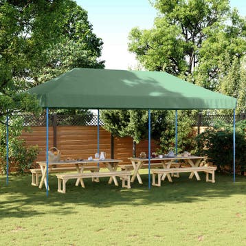 vidaXL Partytent 292 x 580 x 315 cm Groen Oxford Stof, Verzenden, Nieuw
