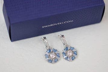 Swarovski - rhodiumbekleding - Oorbellen