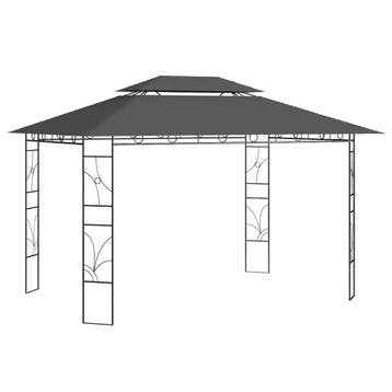 vidaXL Prieel 160 g/m² 4x3x2,7 m antracietkleurig, Verzenden