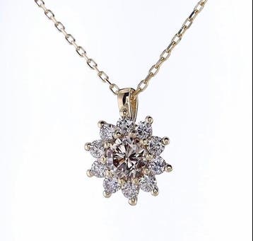 Zonder minimumprijs - Ketting met hanger - 14 karaat Geel