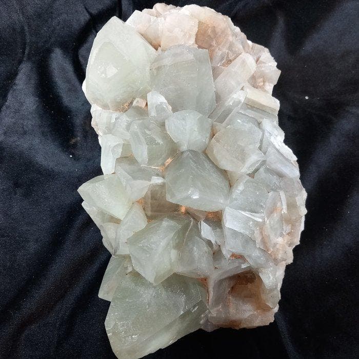 Calciet scalenoëdrische ijs Drusa - Hoogte: 28 cm - Breedte:, Verzamelen, Mineralen en Fossielen