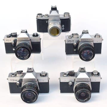 Praktica LTL3, Super TL 1000, L, IV F en MTL5 | Appareil, TV, Hi-fi & Vidéo, Appareils photo analogiques
