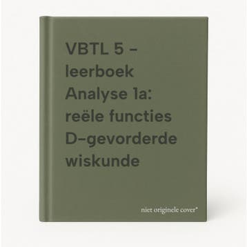 VBTL 5 - leerboek Analyse 1a: reële functies D-gevorderde, Verzenden, Gelezen