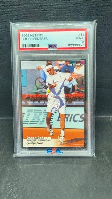 Panini 2003 NetPro Roger Federer #11 PSA 9 Mint Tennis, Nieuw