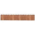 vidaXL Gazonrand 120 cm geïmpregneerd grenenhout bruin, Tuin en Terras, Verzenden, Nieuw