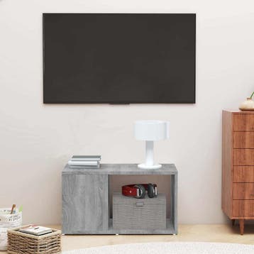 vidaXL Tv-meubel 60x24x32 cm bewerkt hout grijs sonoma, Verzenden, Nieuw