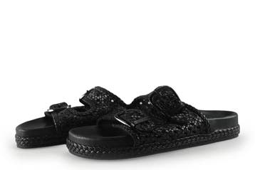 Manfield Muiltjes in maat 41 Zwart, Kleding | Dames, Schoenen, Verzenden, Zwart, Manfield, Gedragen