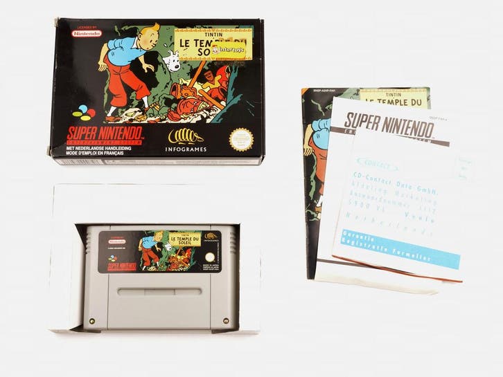 TinTin: Le Temple du Soleil [Super Nintendo], Consoles de jeu & Jeux vidéo, Jeux | Nintendo Super NES, Envoi