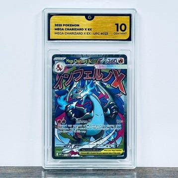 Pokémon Graded card - Mega Charizard X ex 023 – Pokémon - GG, Nieuw