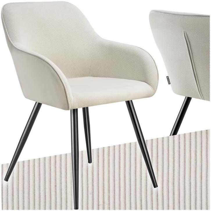 Eetkamerstoel Marilyn, koordlook, gestoffeerd, Huis en Inrichting, Stoelen, Verzenden