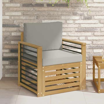 vidaXL Buiten bank set Polyester Wit, Verzenden, Nieuw