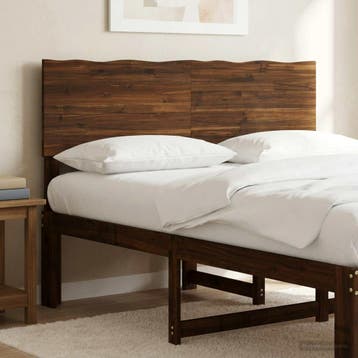 vidaXL Live Edge Hoofdbord ROSTOCK Donkerbruin 135 cm, Verzenden