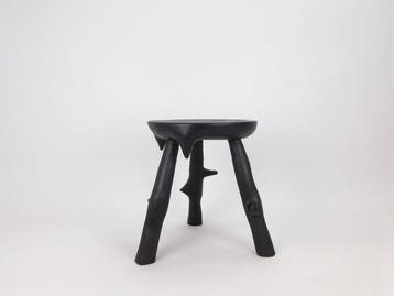 Wilk Brothers Furniture - Sebastian Wilk - Kruk - Root Black