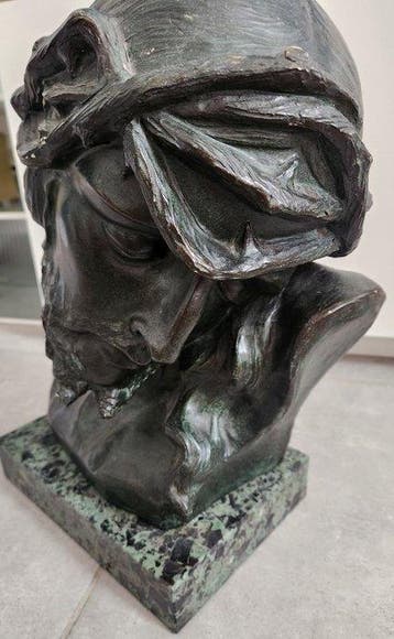 G. Marton - Buste, Christ - 40 cm - Brons, Marmer, Antiek en Kunst