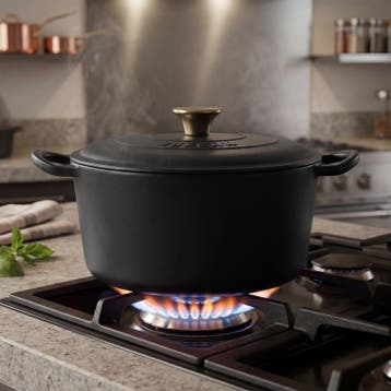 Gietijzeren braadpan - Ø 26 cm | 5 liter, Verzenden