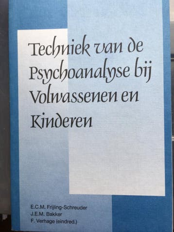 De techniek van de psychoanalyse bij volwassenen en kinderen, Verzenden, Gelezen, E.C.M. Frijling-Schreuder