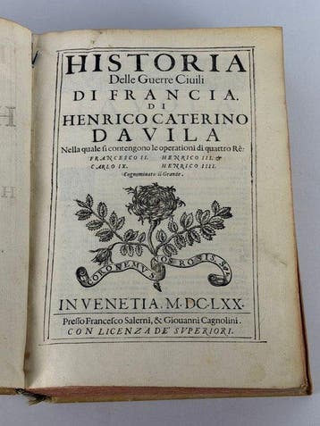 Henrico Caterino Davila - Historia delle Guerre Civili di