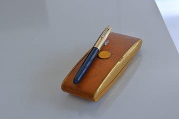 Parker - 51 Aerometric – Midnight Blue – 12K Gold-Filled -, Nieuw