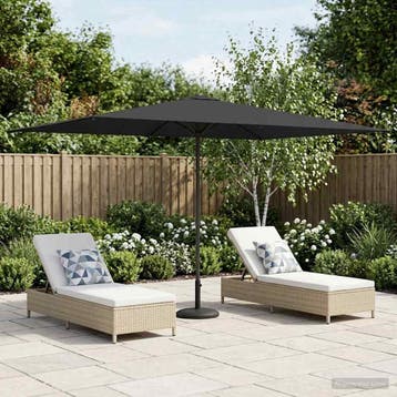 vidaXL Tuinparasol 200 x 300 cm Polyester Rechthoekig, Verzenden, Nieuw