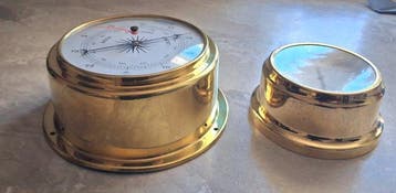 Marine barometer (2) - Messing