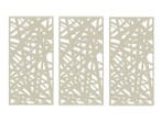 Veiling - 3x Composiet terrasscherm Kerplunk 180x90cm, Nieuw